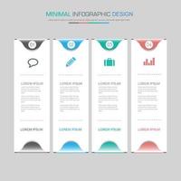 plantilla infográfica empresarial para cada uso, elemento de diseño vectorial vector