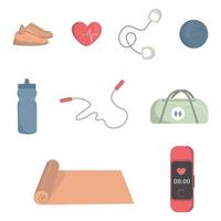 set of fitness accessories
