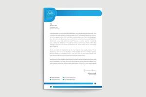 Professional simple  creative letterhead template design for your business vector