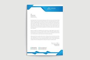 Modern creative  gradient colour abstract corporate business letterhead design template vector