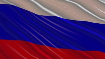 animation de boucle de drapeau de la russie video