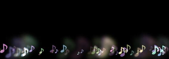 Music note image.Background bokeh photo with light.