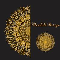 plantilla de diseño de mandala vector