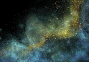 Colorful space background with stars photo