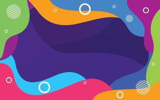 colorful wave background vector