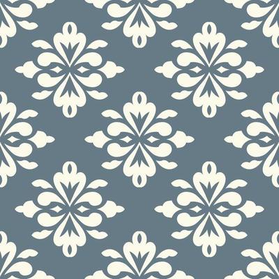 Damask seamless pattern background. - Vector.