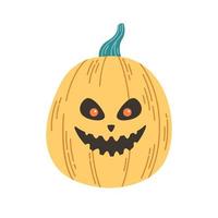 Halloween pumpkin, Jack o'lantern. Happy Halloween, trick or treat. vector