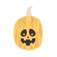 Halloween pumpkin, Jack o'lantern. Happy Halloween, trick or treat. vector