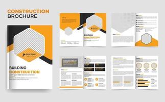 Residential building Construction Brochure Template design and home renovation brochure design