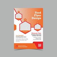 Restaurant food flyer template design vector
