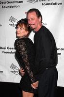 LOS ANGELES, OCT 9,  Lesley-Anne Down, husband Don E. FauntLeRoy arrives at the Evening WIth the Stars 2010 benefit for the Desi Geestman Foundation at Farmer s MarketTheatre on October 9, 2010 photo