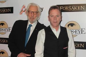 LOS ANGELES, FEB 16 -  Donald Sutherland, Kiefer Sutherland at the Forsaken Los Angeles Special Screening at the Autry Museum of the American West on February 16, 2016 in Los Angeles, CA photo