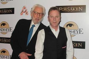 LOS ANGELES, FEB 16 -  Donald Sutherland, Kiefer Sutherland at the Forsaken Los Angeles Special Screening at the Autry Museum of the American West on February 16, 2016 in Los Angeles, CA photo