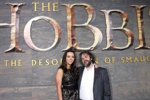 LOS ANGELES, DEC 2 -  Katie Jackson, Peter Jackson at the The Hobbit Premiere at Dolby Theater on December 2, 2013 in Los Angeles, CA photo