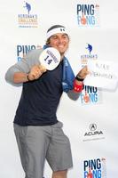 LOS ANGELES, JUL 30 -  Kike Hernandez at the Clayton Kershaw s 3rd Annual Ping Pong 4 Purpose at the Dodger Stadium on July 30, 2015in Los Angeles, CA photo