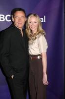 LOS ANGELES, JAN 15 - Jason Isaacs, Anne Heche at the NBCUniversal Cable TCA Winter 2015 at a The Langham Huntington Hotel on January 15, 2015 in Pasadena, CA photo