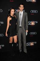 LOS ANGELES, OCT 28 - Alyssa Riley, Nick Simmons at the Ender s Game Los Angeles Premiere at TCL Chinese Theater on October 28, 2013 in Los Angeles, CA photo