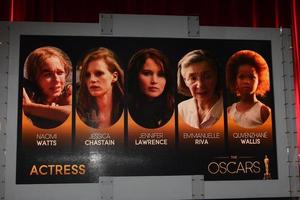 LOS ANGELES, JAN 10 - Actress Nominations at the 2013 Academy Award nomination announcements at Samuel Goldwyn Theater on January 10, 2013 in Beverly Hills, CA photo