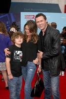LOS ANGELES, SEP 21 - David O Mara, Paige Turco, Jason O Mara at the Cloudy With A Chance of Meatballs 2 Los Angeles Premiere at Village Theater on September 21, 2013 in Westwood, CA photo