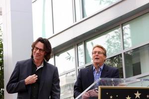 LOS ANGELES, MAY 9 - Rick Springfield, Doug Davidson at the Rick Springfield Hollywood Walk of Fame Star Ceremony at Hollywood Blvd on May 9, 2014 in Los Angeles, CA photo