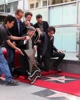 LOS ANGELES, MAY 9 - Doug Davidson, Richard Marx, Jason Thompson, Leron Gubler, Rick Springfield at the Rick Springfield Hollywood Walk of Fame Star Ceremony on May 9, 2014 in Los Angeles, CA photo