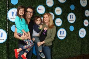 LOS ANGELES, APR 24 - Abby Ryder Fortson, John Fortson, Joshua Taylor Fortson, Christie Lynn Smith at the Safe Kids Day at the Smashbox Studios on April 24, 2016 in Culver City, CA photo