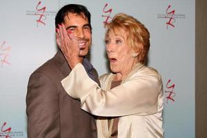 LOS ANGELES, AUG 26 - Thom Bierdz, Jeanne Cooper attending the Young and Restless Fan Dinner 2011 at the Universal Sheraton Hotel on August 26, 2011 in Los Angeles, CA photo