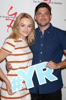 LOS ANGELES, SEP 8 - Hunter King, Robert Adamson at the Young and The Resltless 11,000 Show Celebration at the CBS Television City on September 8, 2016 in Los Angeles, CA photo