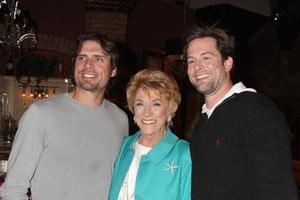 LOS ANGELES, MAR 24 - Joshua Morrow, Jeanne Cooper, Michael Muhney at the Young and Restless 38th Anniversary On Set Press Party at CBS Television City on March 24, 2011 in Los Angeles, CA photo