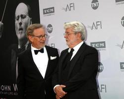 LOS ANGELES, JUN 9 - Steven Spielberg, Geroge Lucas at the American Film Institute 44th Life Achievement Award Gala Tribute to John Williams at the Dolby Theater on June 9, 2016 in Los Angeles, CA photo