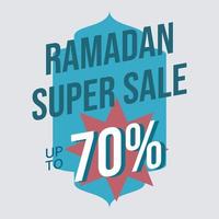 conjunto de banners de venta de ramadán, descuento y mejor etiqueta de oferta, etiqueta o conjunto de pegatinas con motivo de ramadan kareem y eid mubarak, ilustración vectorial vector