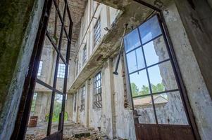 Abandoned Old Ruined Industrial Plant photo