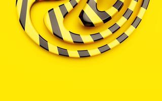 Yellow Background 3D Render photo