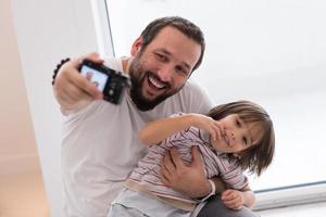 selfie father and son photo