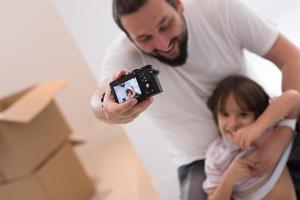 autofoto padre e hijo foto