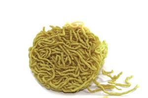 Crispy noodles is a combination of Chinese and Thai dishes for making Lad Nae - and Yentafo is popular with Chinese Asians on a white background. photo