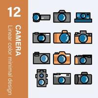 camera or video recorder icon in minimal style