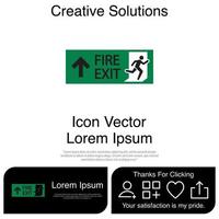 Emergency Exit Icon EPS 10 vector