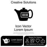 Teapot Icon EPS 10 vector