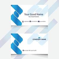 clean business card template design vector