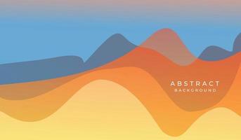 Abstract gradient background design with wave shapes. vector