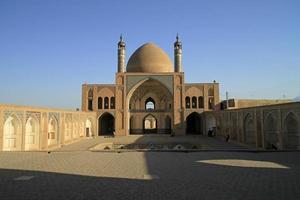 View over Agha Bozorg mosque in Kashan, Iran photo