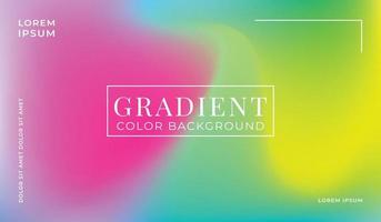 Colorful gradient background design with fluid graphic style. Vector illustration.