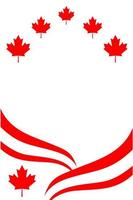 canada day abstract background copy space vector