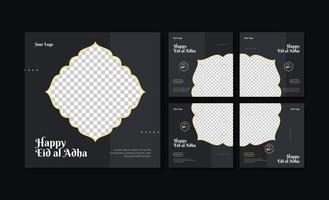 Eid al adha social media post template vector