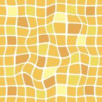Mosaic seamless pattern yellow colors vector