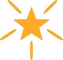 Yellow star, design element. vector