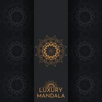 Luxury mandala background with golden elements vector in illustration graphics Premium Vector