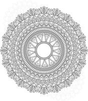 mandalas para colorear para adultos y niños vector