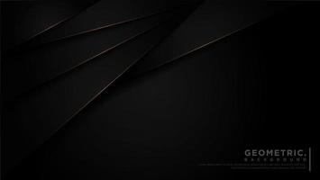 Geometric Dark Overlap Background. With golden light effect, geometric line shapes, vector illustrations, Abstract modern background.